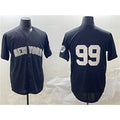 Johnsonshop New York Yankees #99 Aaron Judge Black  Cool Base Stitched Jersey