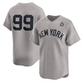 Johnsonshop New York Yankees #99 Aaron Judge Gray  2024 World Series Limited Stitched Jersey