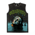 2026 American High Street Drowning Statue of Liberty Print T-shirt