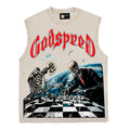 2026 American High Street Rock Street Skull Chess West  T-shirt