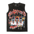 2026  American High Street New Trader Skull Print Retro T-shirt