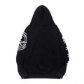 American Trendy Skull Patchwork Zipper hoodie