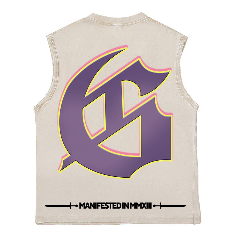 2026 American-style Skull Vest, Niche Design, Trendy Street T-shirt