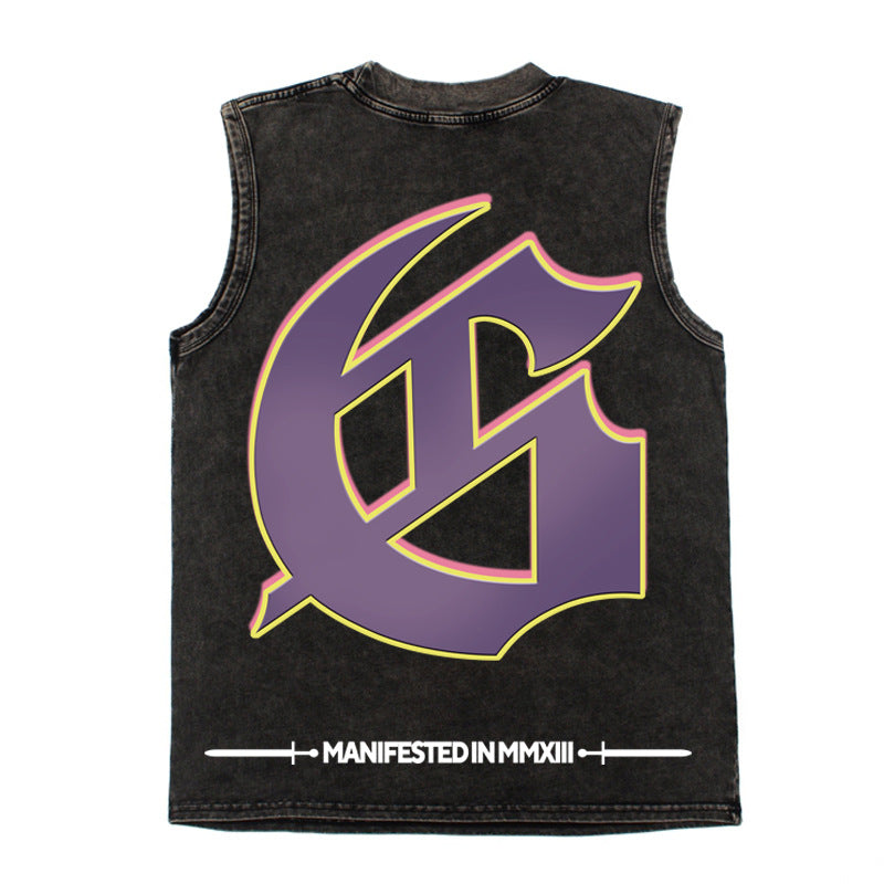 2026 American-style Skull Vest, Niche Design, Trendy Street T-shirt