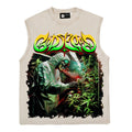 2026  American High Street Biohazard Skull Letter Hip Hop T-shirt