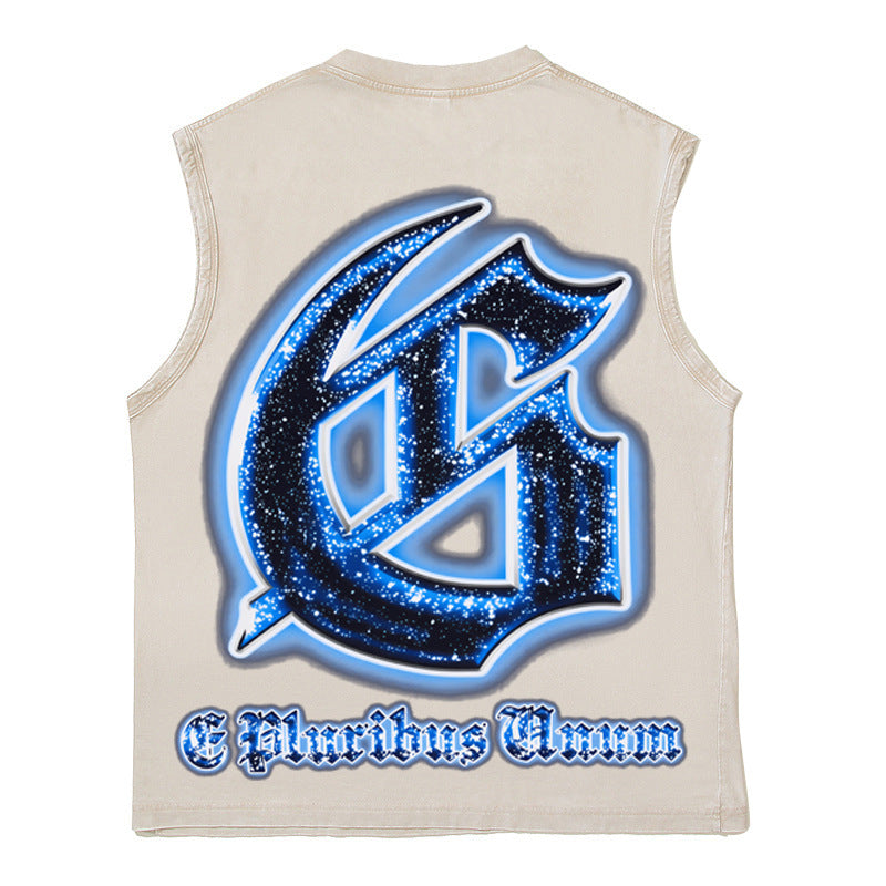 2026 American High Street Retro Washed Heavy Metal T-shirt