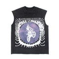 2026 American High Street Motorcycle Jumpman Print T-shirt