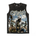 2026 American Style Blue Sky, White Clouds, Skull T-shirt