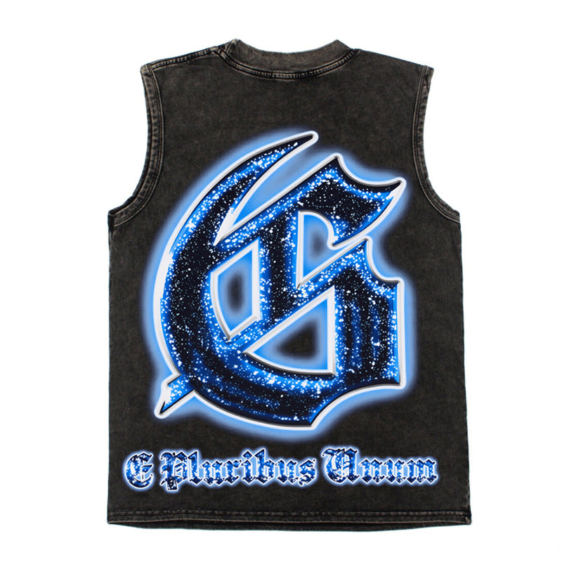 2026 American High Street Retro Washed Heavy Metal T-shirt