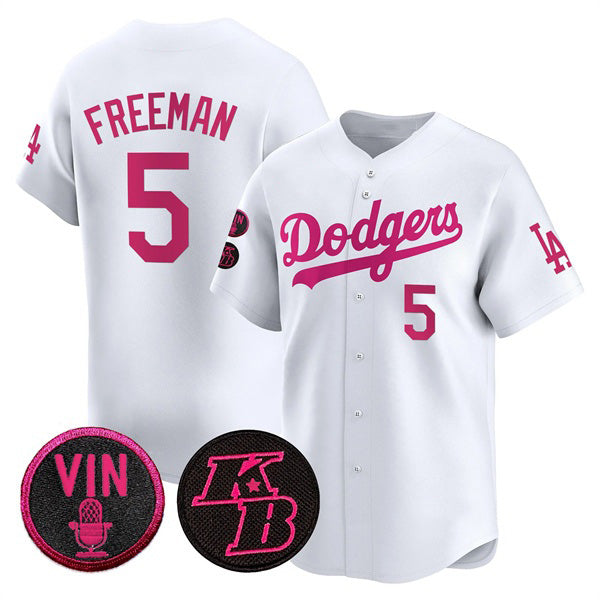 Johnsonshop Los Angeles Dodgers #5 Freddie Freeman White  2026 Mother¡¯s Day Vapor Premier Limited Stitched Jersey