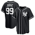Johnsonshop New York Yankees #99 Aaron Judge Black  Out Stitched Jersey